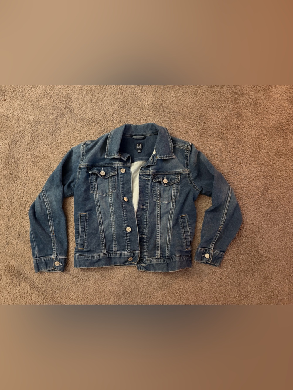 GAP Girls Classic Denim Jacket - Size Large (10-12)